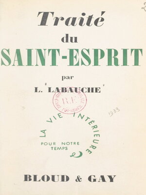 cover image of Traité du Saint-Esprit